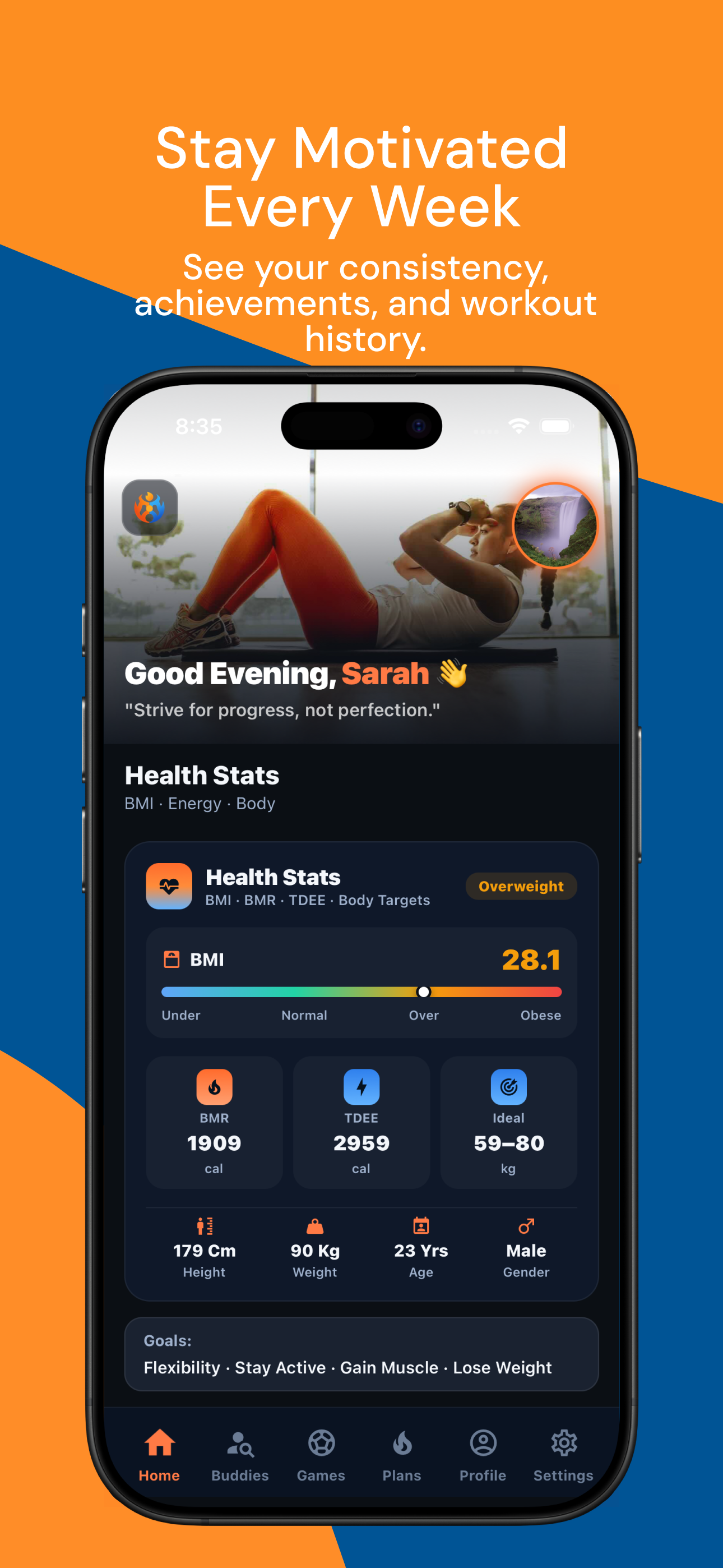 Fitly app screen 4